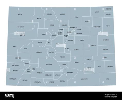 Map Of Colorado With Counties
