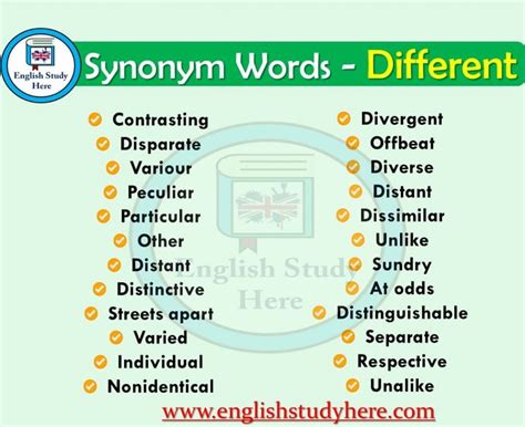 100 Examples of Synonyms in English - English Study Here