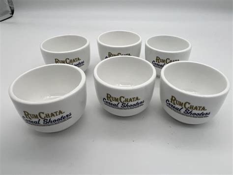 Buy 6 NEW RUM CHATA Caribbean CERAMIC Cereal SHOOTERS 2 oz SHOT GLASSES ...