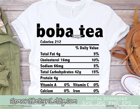 Nutrition Facts In Bubble Tea at Norman Nelson blog
