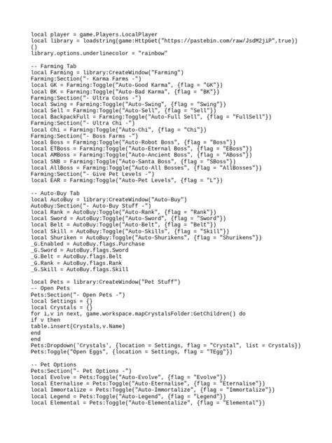 Image result for Ninja Legends Script
