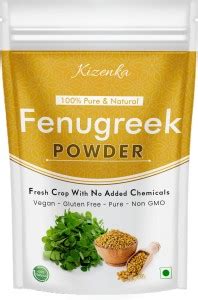 Kizenka Organic 100% Herbal Fenugreek Powder (Methi Powder) - 400g ...