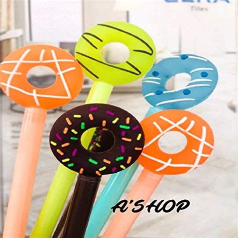 A'SHOP Super Stylish, Cute & Attractive BLUE INk Gel Pens with Donut ...