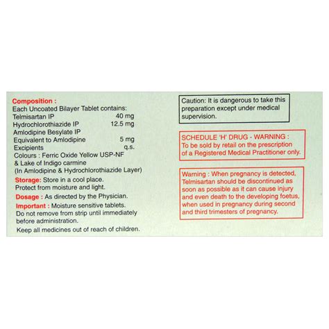 Telma-AMH 40 Tablet | Uses, Side Effects, Price | Apollo Pharmacy