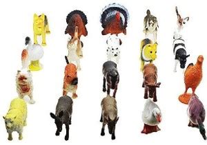 Jankar FARM Animals Figures Set For Kids/Young Ones Pack Of 20 Animals ...