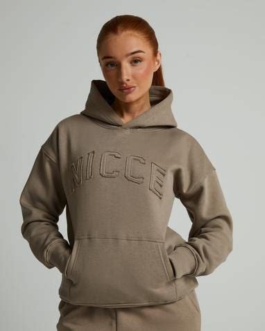 Nicce Womens Lunara Overhead Hoodie | Taupe Zeal | Footasylum
