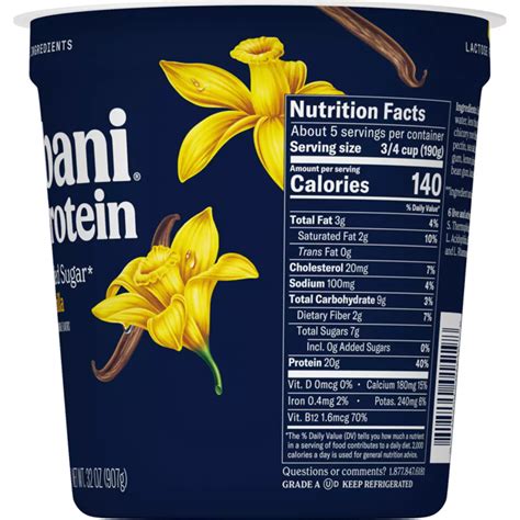 Chobani 20G Protein Low-Fat Vanilla Greek Yogurt - Shop Yogurt at H-E-B