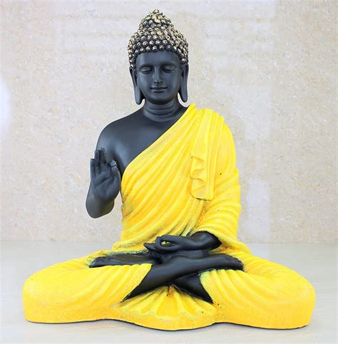 Buy eSplanade Resin Meditating Buddha Showpiece | Home Decor | Idol ...