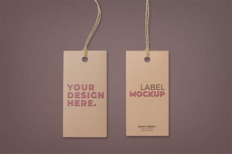 Free Label Hang Tag Mockup PSD | Mockuptree