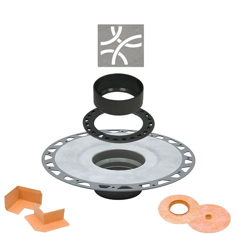 Buy Schluter Systems Kerdi Shower Drain Cover Kit with Vertical PVC 2 ...