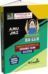 B.A.LLB Entrance Exam Guide for AMU & JMI: Buy B.A.LLB Entrance Exam ...