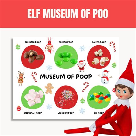 Elf Museum of Poo, Printable Elf on the Shelf Activity, Elf Kit, Elf ...