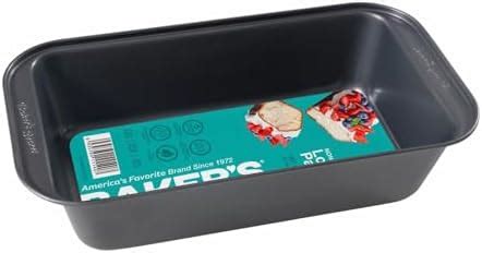 Baker's Secret Nonstick Carbon Steel Loaf Pan (25.4 cm) | Dark Grey ...
