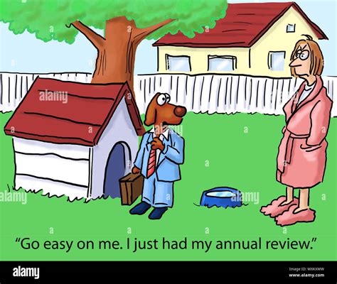"Go easy on me. I just had my annual review Stock Photo - Alamy