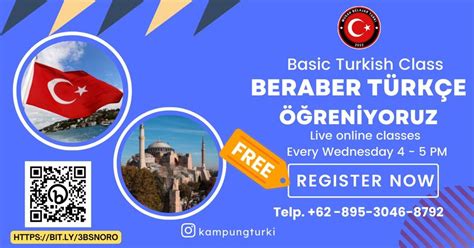 Kelas Bahasa Turki Gratis, DKI Jakarta, January 4 2023 | AllEvents.in