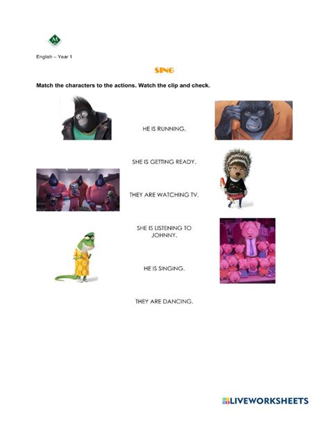 English Sing Sing Hobbies Worksheet 的图像结果