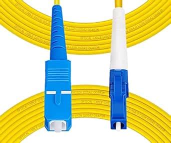 Fibergaga-100m(328ft) OS2 SC/UPC to LC/UPC Fiber Patch Cable Single ...