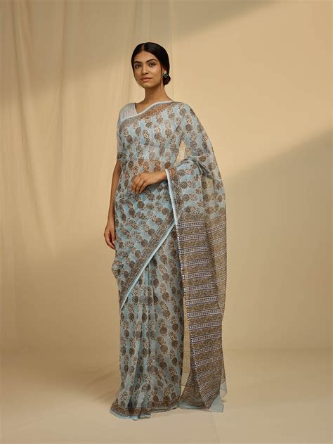 Icy Blue Kota Saree