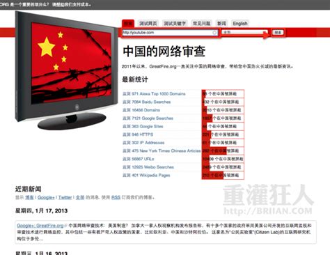 iGFW » GreatFire 测试网站是否被 GFW 中国言论防火墙封锁！