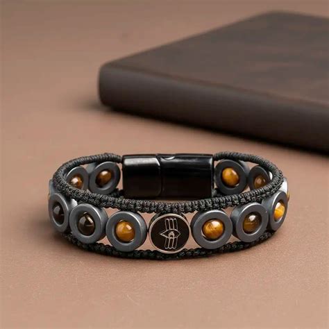 Shiva Third Eye Obsidian & Hematite Bracelet
