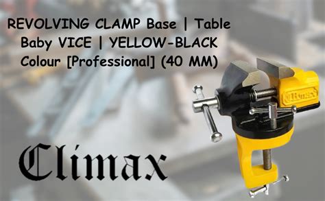 CLIMAX TABLE BABY VICE REVOLVING CLAMP 40MM [PROFESSIONAL] : Amazon.in ...