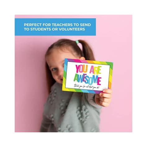 Buy 50 Large 4x6 You Are Awesome Postcards - Thank You Note Cards ...