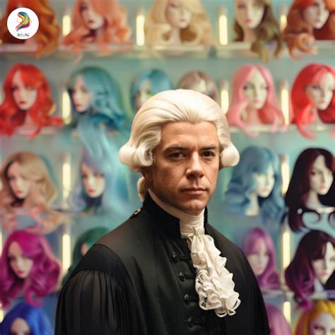 Colonial Wig for Men, George Washington Costume Wig, White Curly ...