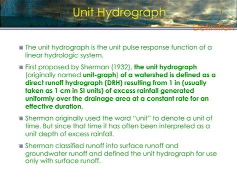Image result for Example of Unit Hydrograph