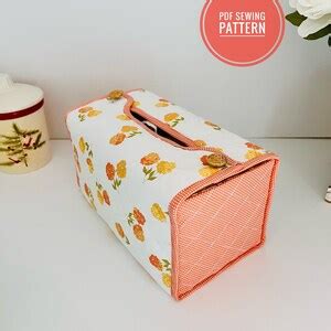 Sewing Pattern for Tissue Box Cover 的图像结果