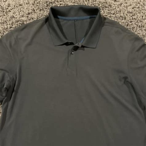 Lululemon Men's Grey Polo-shirts | Depop