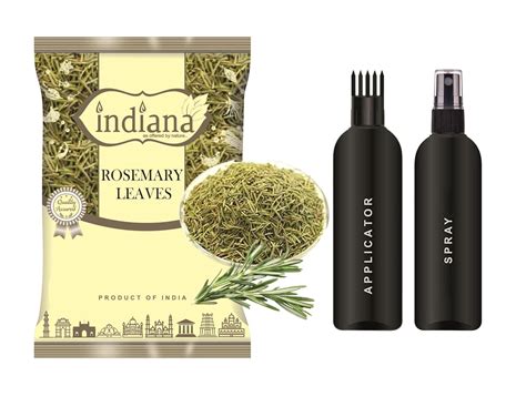 Indiana Rosemary Dried Leaves with 1 Applicator 1 Spray For Hair Growth ...