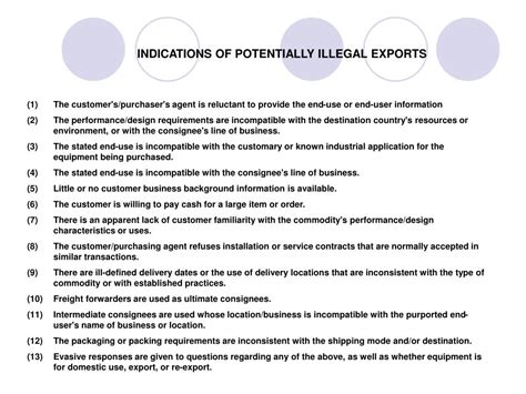 Image result for Alert Warning Export Control