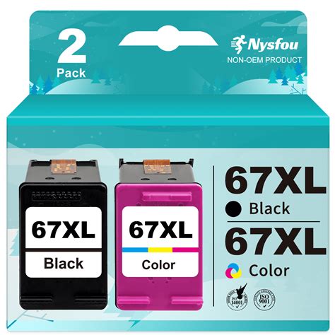 67XL Ink Cartridges for HP 67 Ink Cartridge Printer Ink 67 XL for HP ...