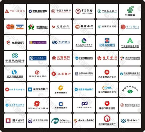 银行标志矢量图CDR素材免费下载_红动中国