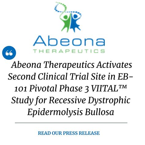 Abeona Therapeutics on LinkedIn: Today, Abeona announced that we have ...