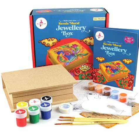 Buy Kalakaram Kids and Adults Make Your Own Kerala Mural Jewellery Box ...