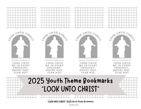 New 2025 Youth Theme: "Look Unto Christ" Free Printables