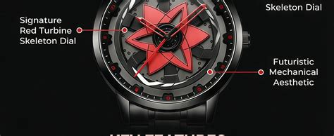 Lionmati Spinner Watch for Men Boys — 360° Rotating Car Wheel Watch ...