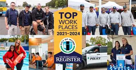 City of Irvine Named a Top Workplace in Orange County for Fourth Consecutive Year | City of Irvine