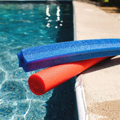 Big Joe Mega Swim Noodle 12 Pack Pool Noodles, Red Round, Blue Star ...