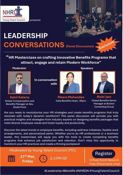 🌟Leadership Conversations - March Edition on the topic “HR Masterclass ...