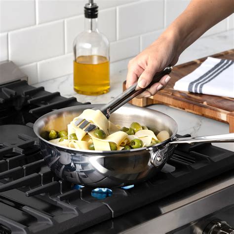 All-Clad D3 Stainless Steel Saucier | Sur La Table