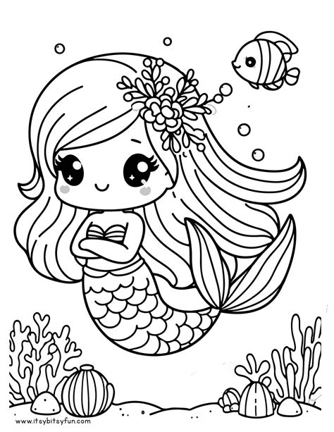 Free Printable Mermaid Coloring Pages For Kids