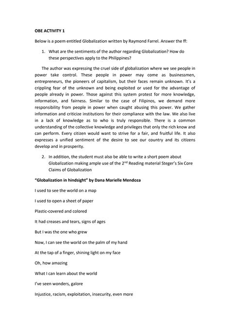 Globalization Poem 的图像结果