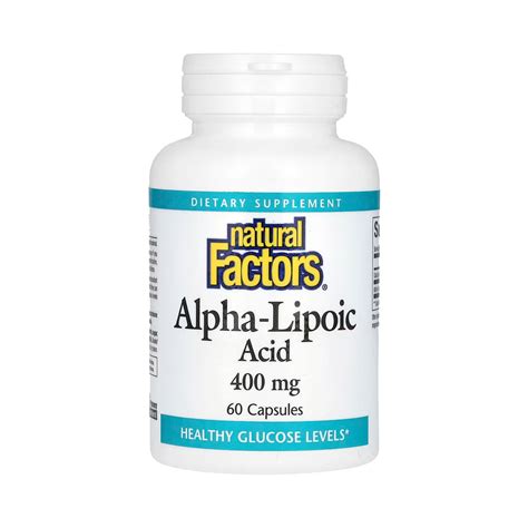 Natural Factors, Alpha-Lipoic Acid, 400 Mg, 60 Capsules – Maple Herbs