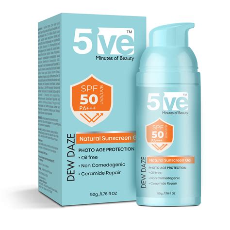 Dew Daze Sunscreen SPF 50 PA+++Gel - 50 ml – 5ive