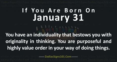 January 31 Zodiac Is Aquarius, Birthdays And Horoscope - ZodiacSigns101