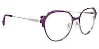 Lalita Geometric Purple Glasses | Zeelool Glasses