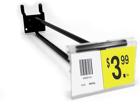 Buy Pegboard Scanner Hooks with 2 L X 1.25 H Flip Up Scan Plates, 8 D ...