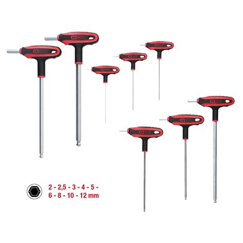 T-Griff-Innensechskant-Kugelkopf-Schlüssel-Satz, 9-tlg | T-Griff-Nuss ...